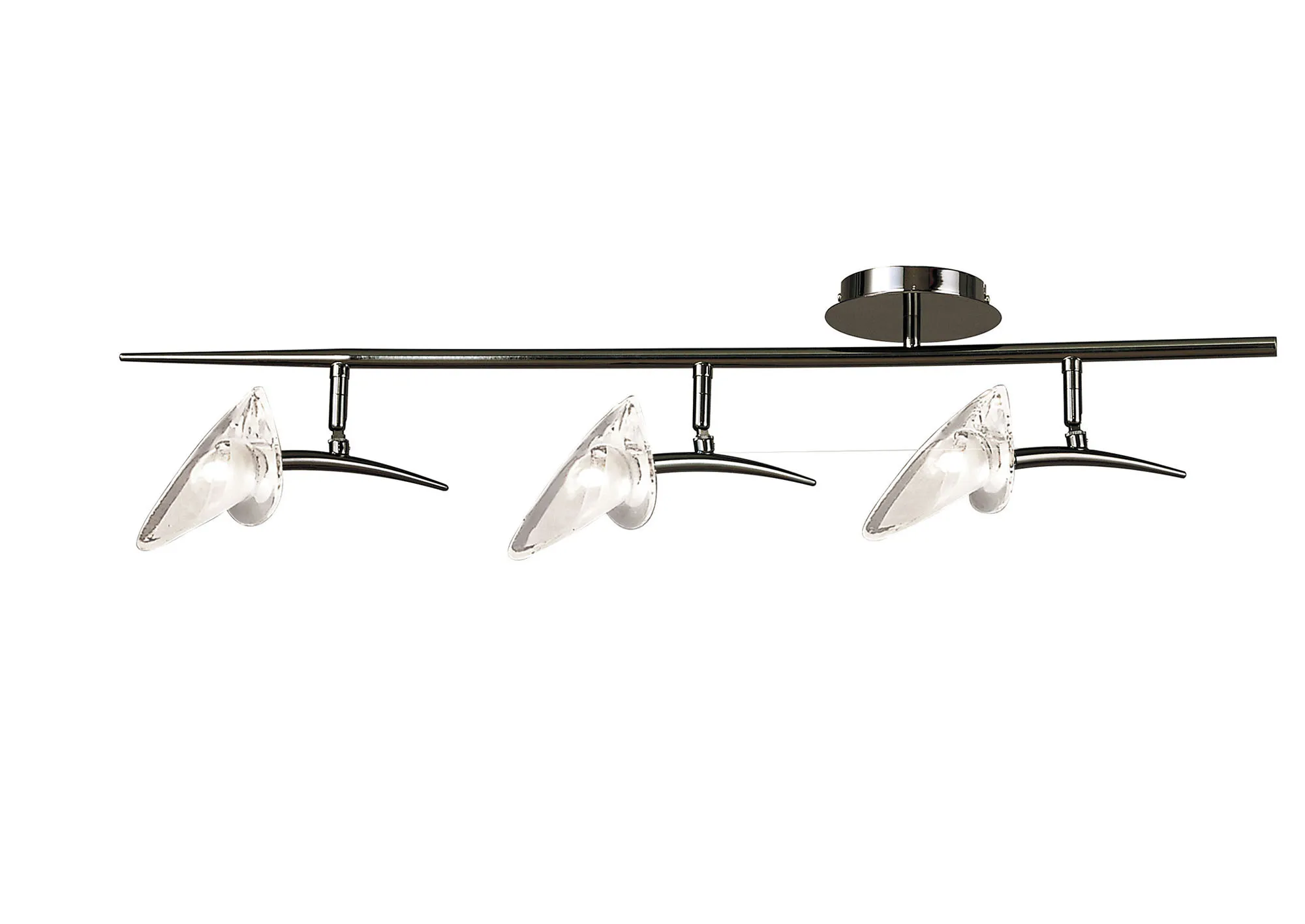 Flavia Black Chrome Ceiling Lights Mantra Surface Spot Lights
